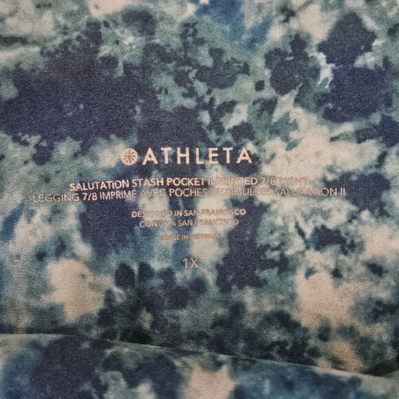 Athleta Salutation Stash Pocket Printed II Leggings Lot of 3 Womens Size 1X Yoga - Picture 8 of 16